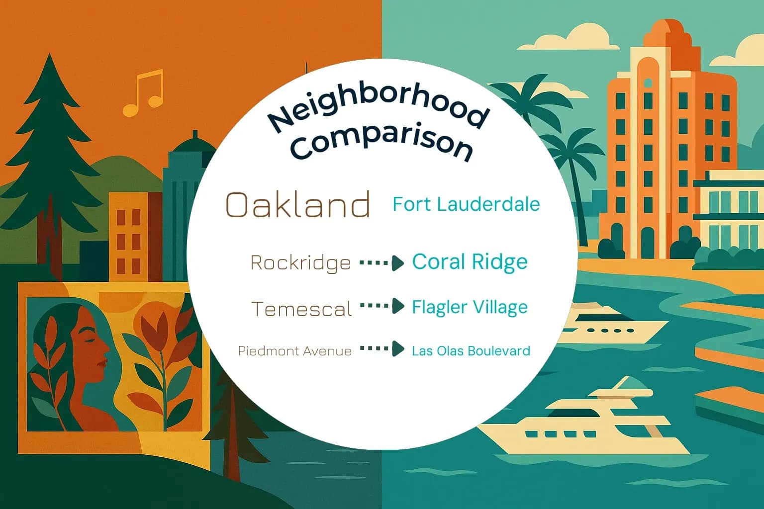 Oakland vs Fort Lauderdale Neighborhood Comparison