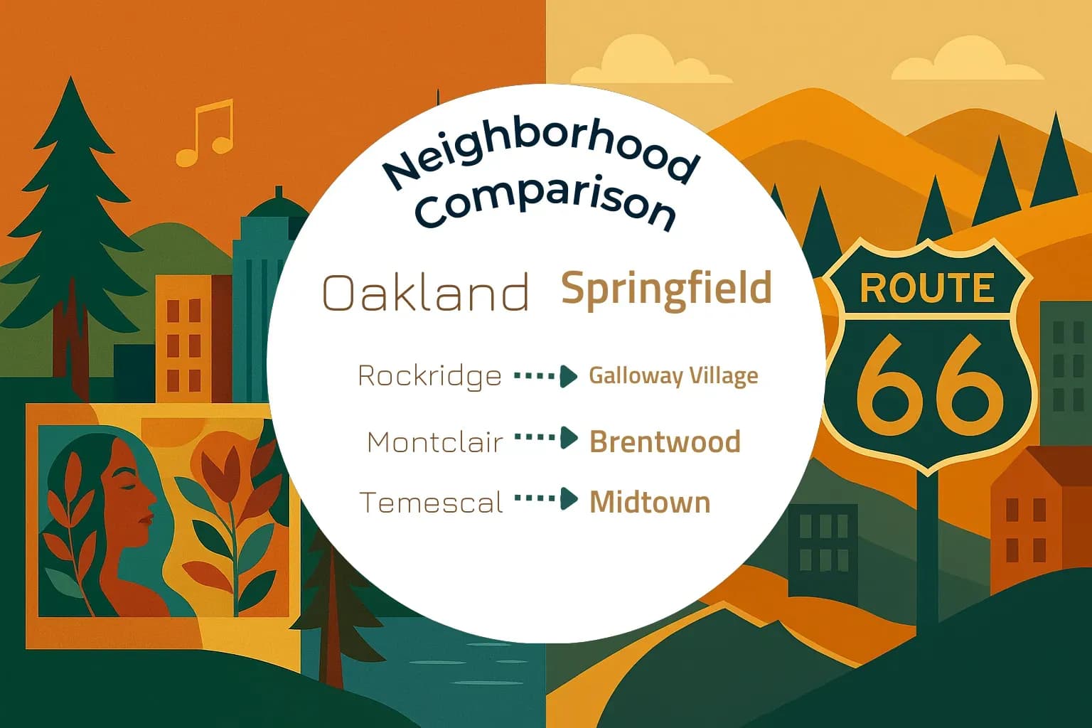 Oakland vs Springfield Neighborhood Comparison