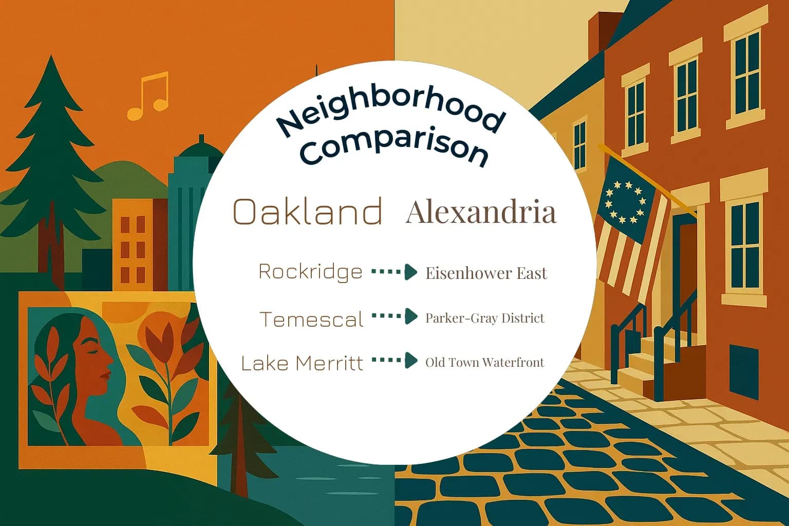 Oakland vs Alexandria Neighborhood Comparison