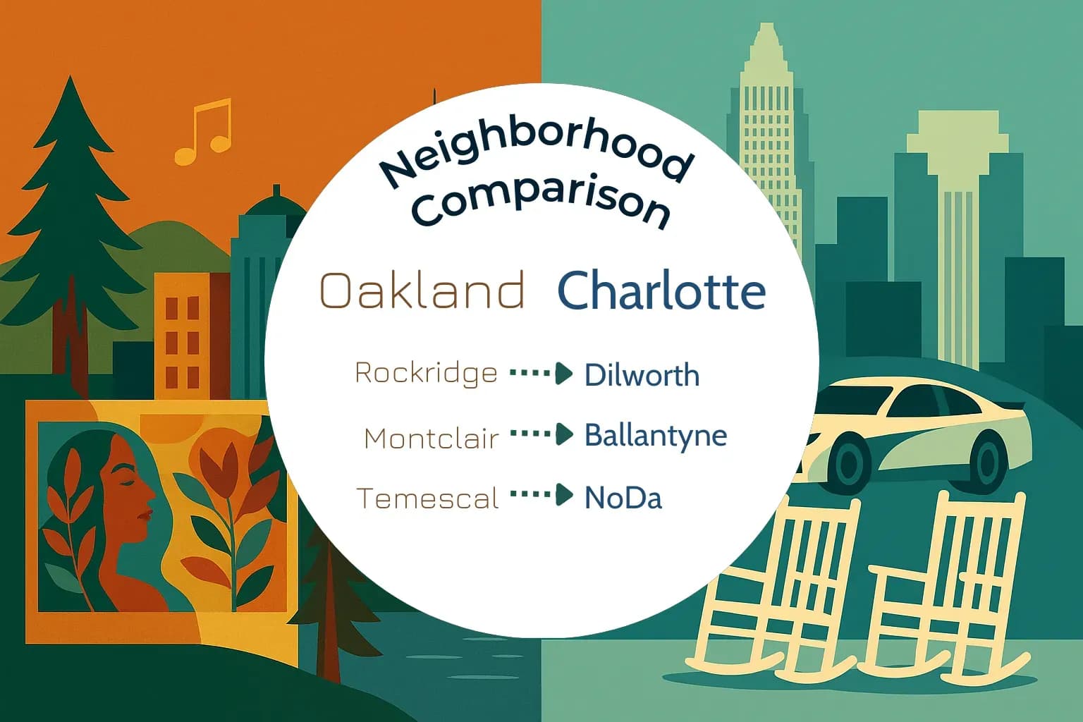 Oakland vs Charlotte Neighborhood Comparison