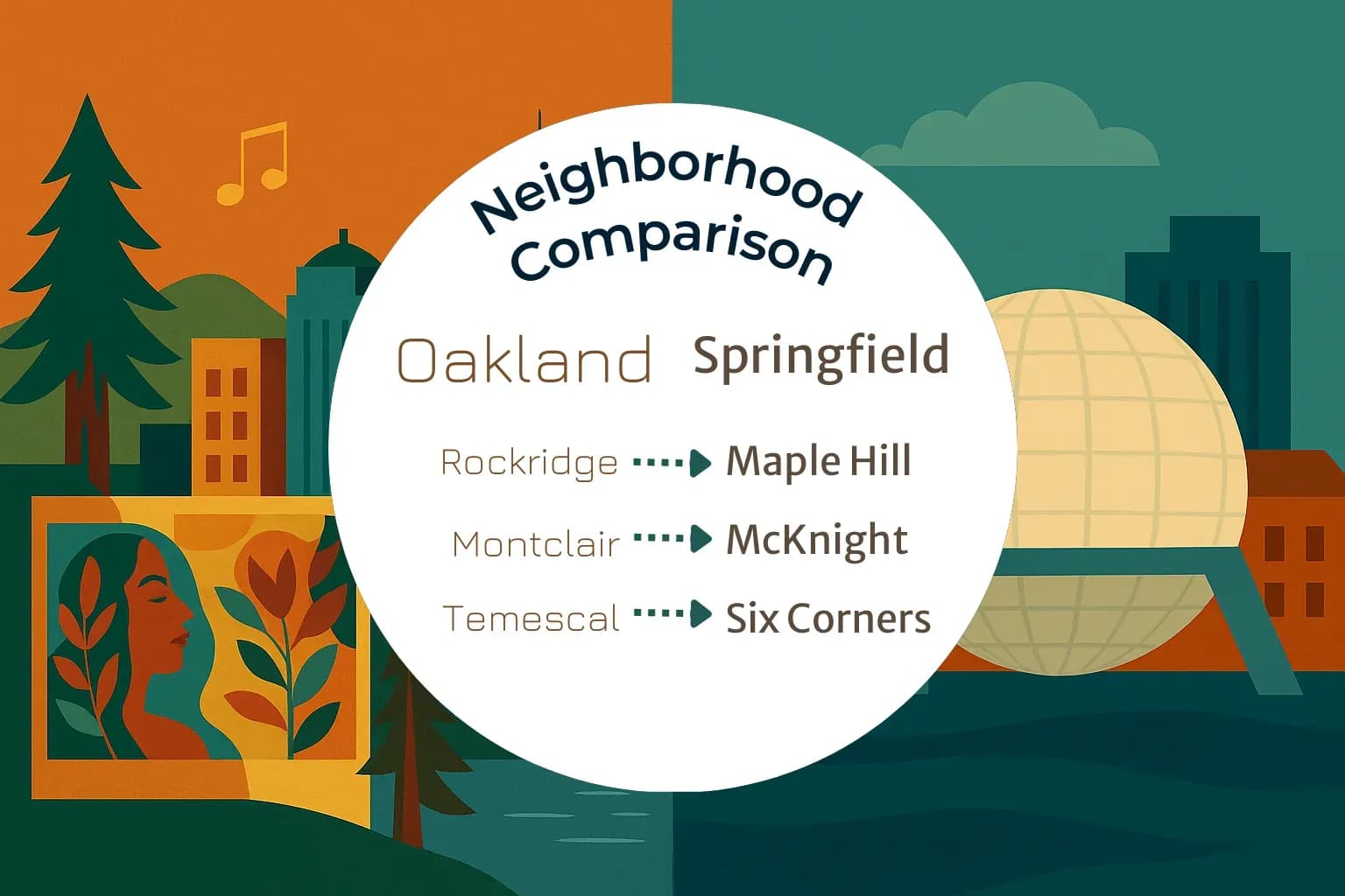 Oakland vs Springfield Neighborhood Comparison