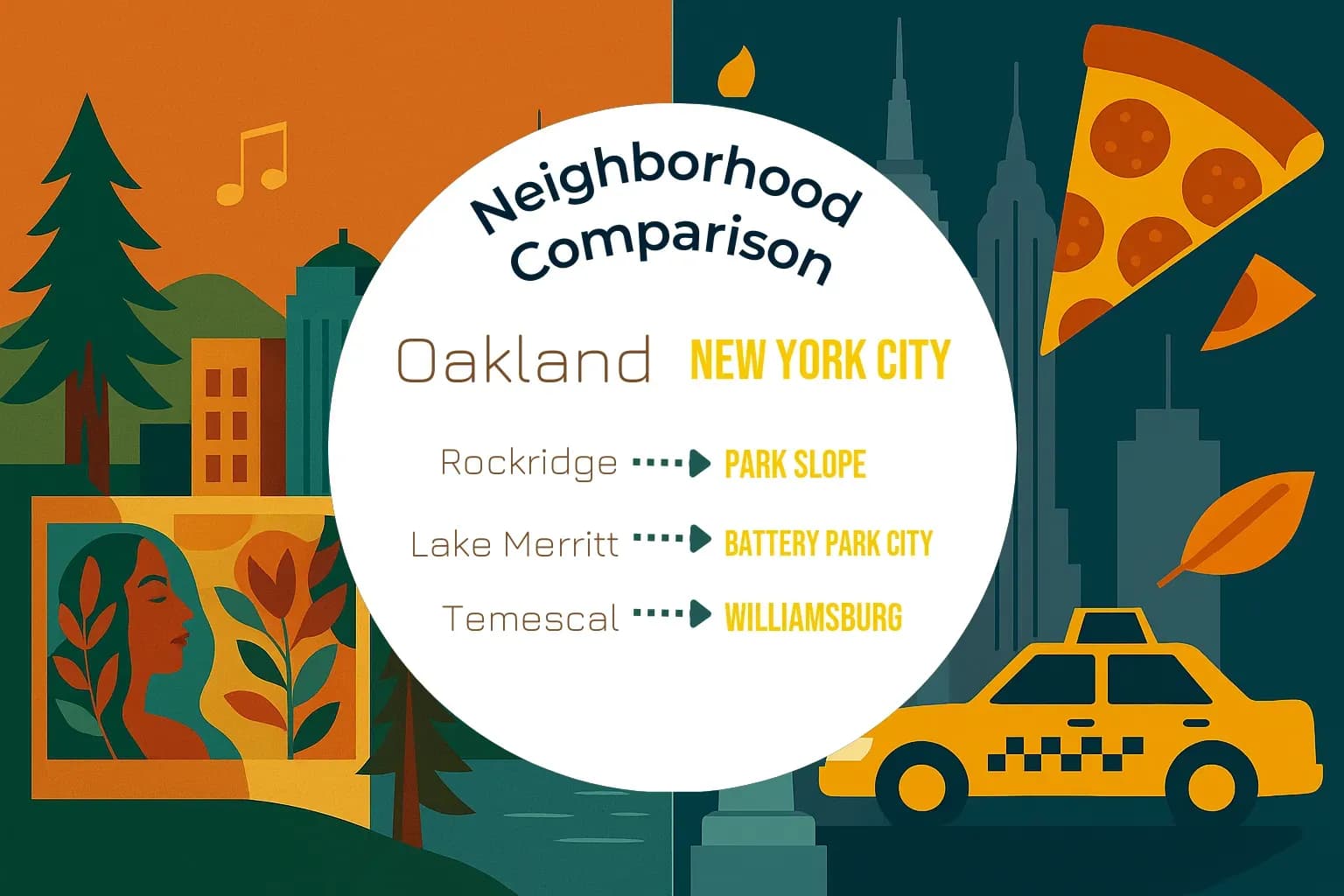 Oakland vs New York City Neighborhood Comparison