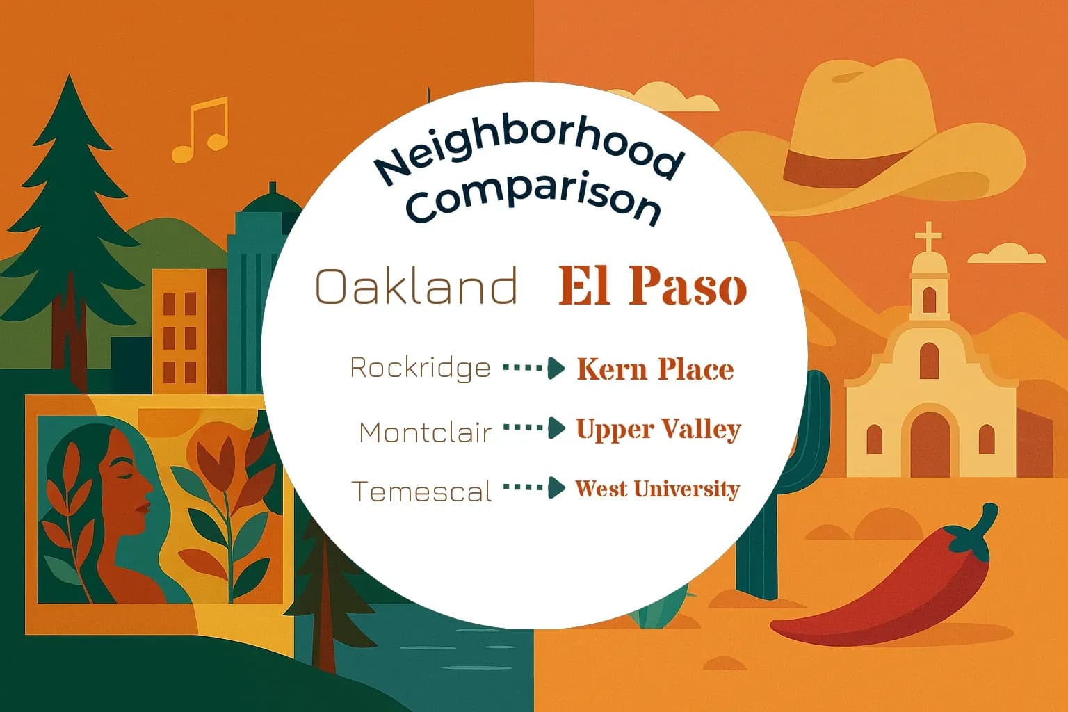 Oakland vs El Paso Neighborhood Comparison
