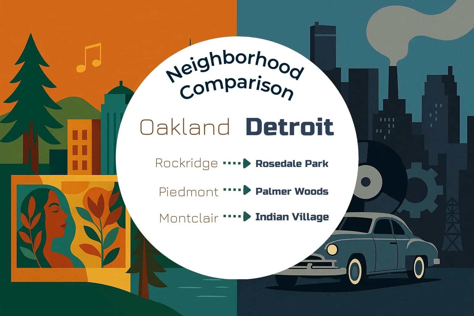 Oakland vs Detroit Neighborhood Comparison