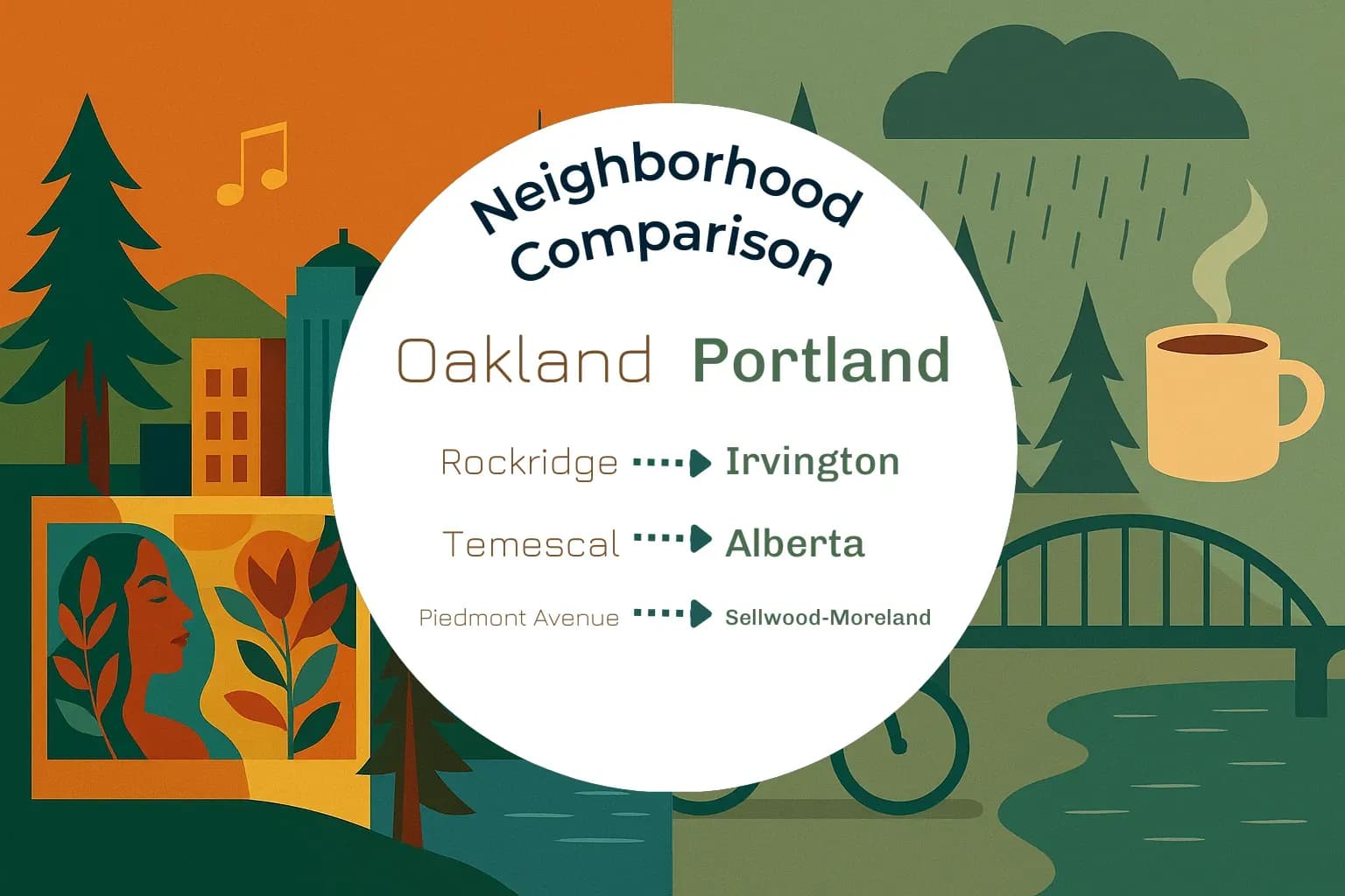 Oakland vs Portland Neighborhood Comparison