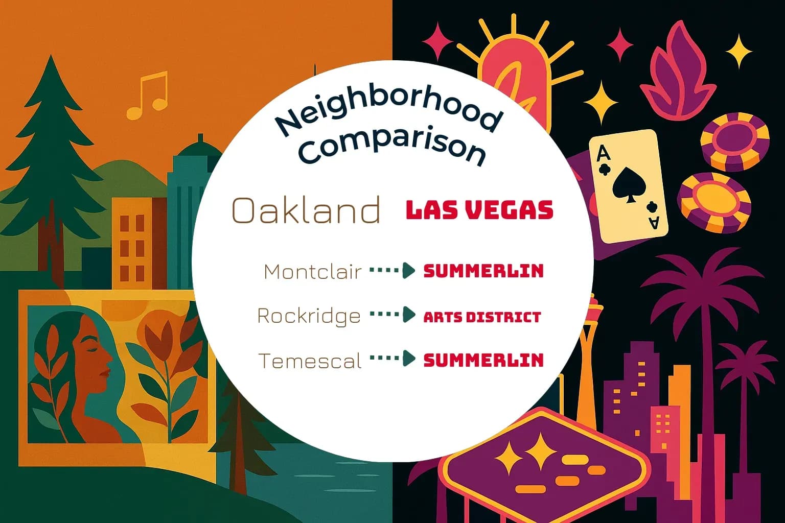Oakland vs Las Vegas Neighborhood Comparison