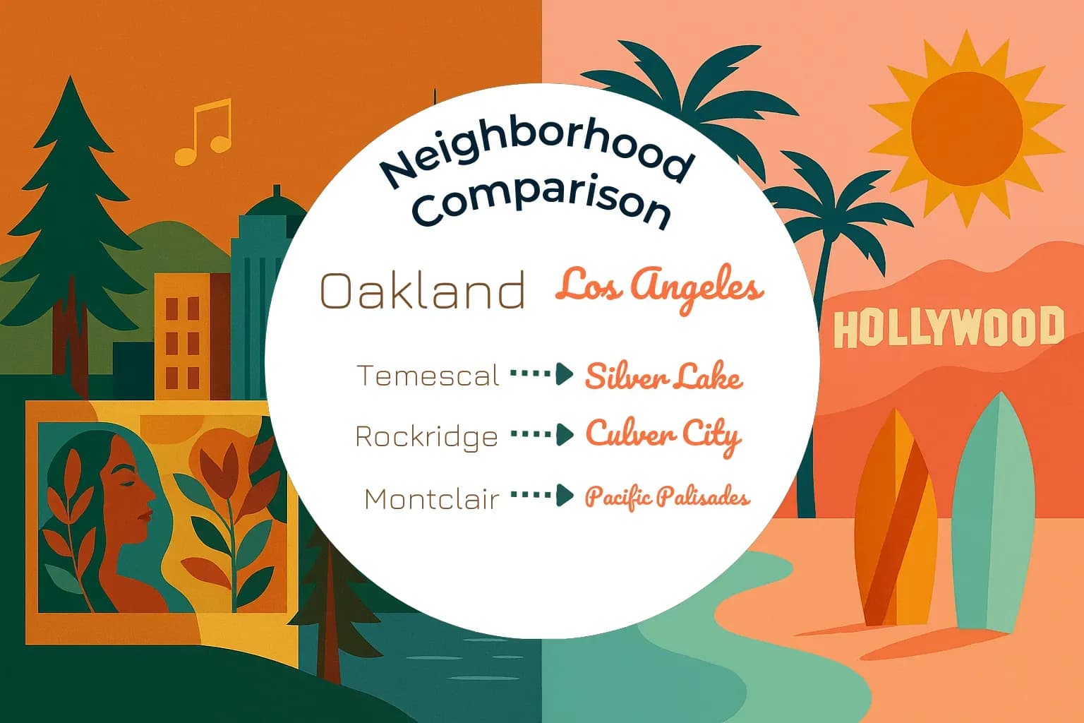 Oakland vs Los Angeles Neighborhood Comparison