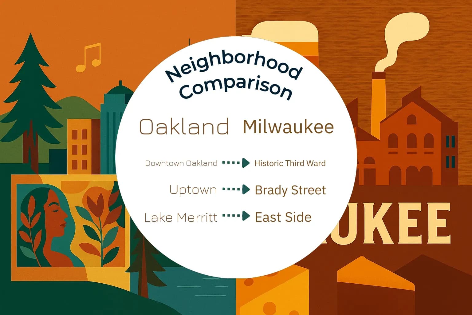 Oakland vs Milwaukee Neighborhood Comparison