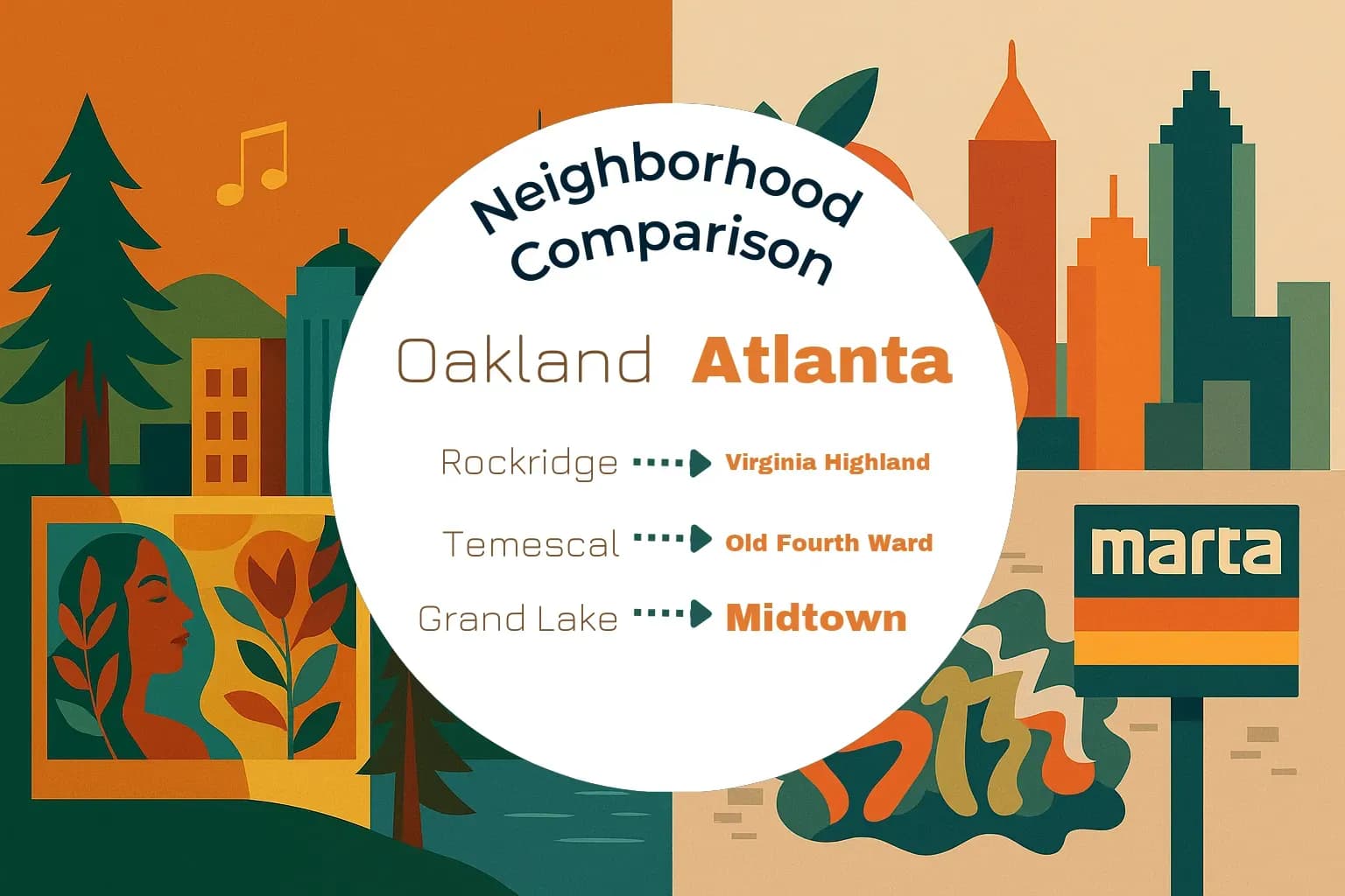 Oakland vs Atlanta Neighborhood Comparison