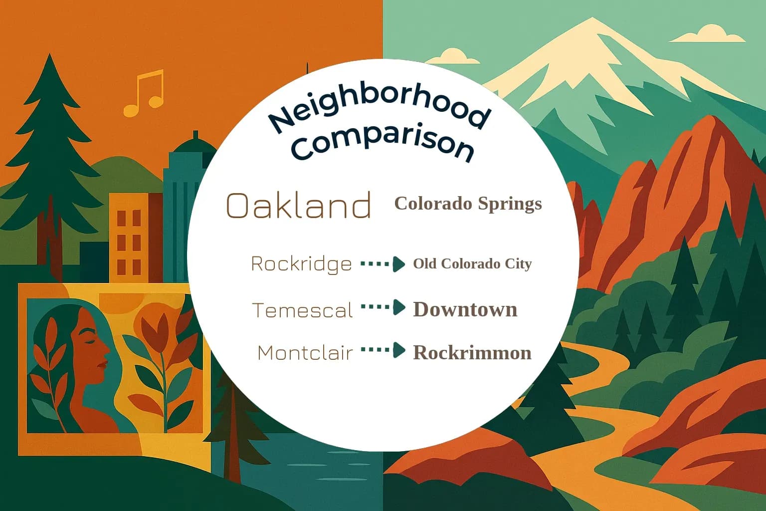 Oakland vs Colorado Springs Neighborhood Comparison