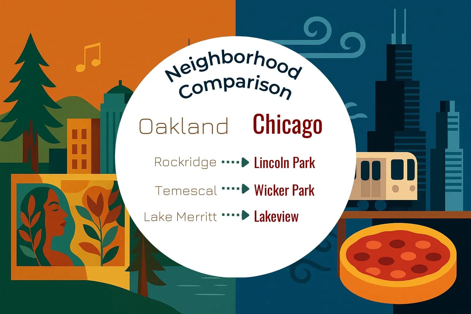 Oakland vs Chicago Neighborhood Comparison