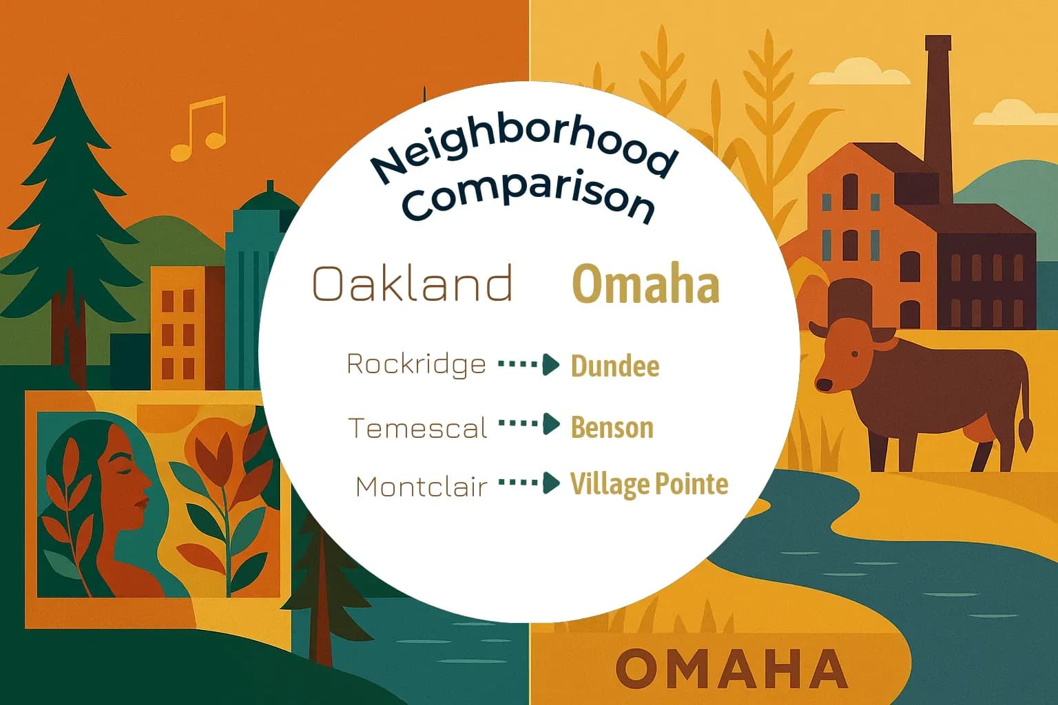 Oakland vs Omaha Neighborhood Comparison