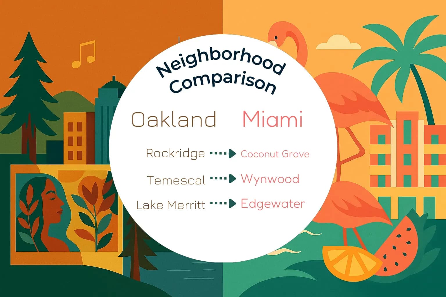 Oakland vs Miami Neighborhood Comparison