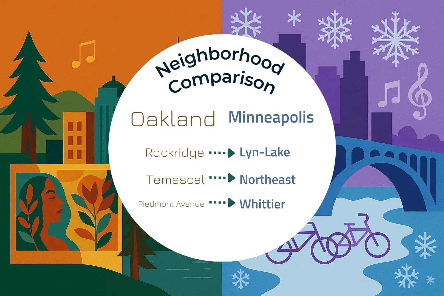 Oakland vs Minneapolis Neighborhood Comparison