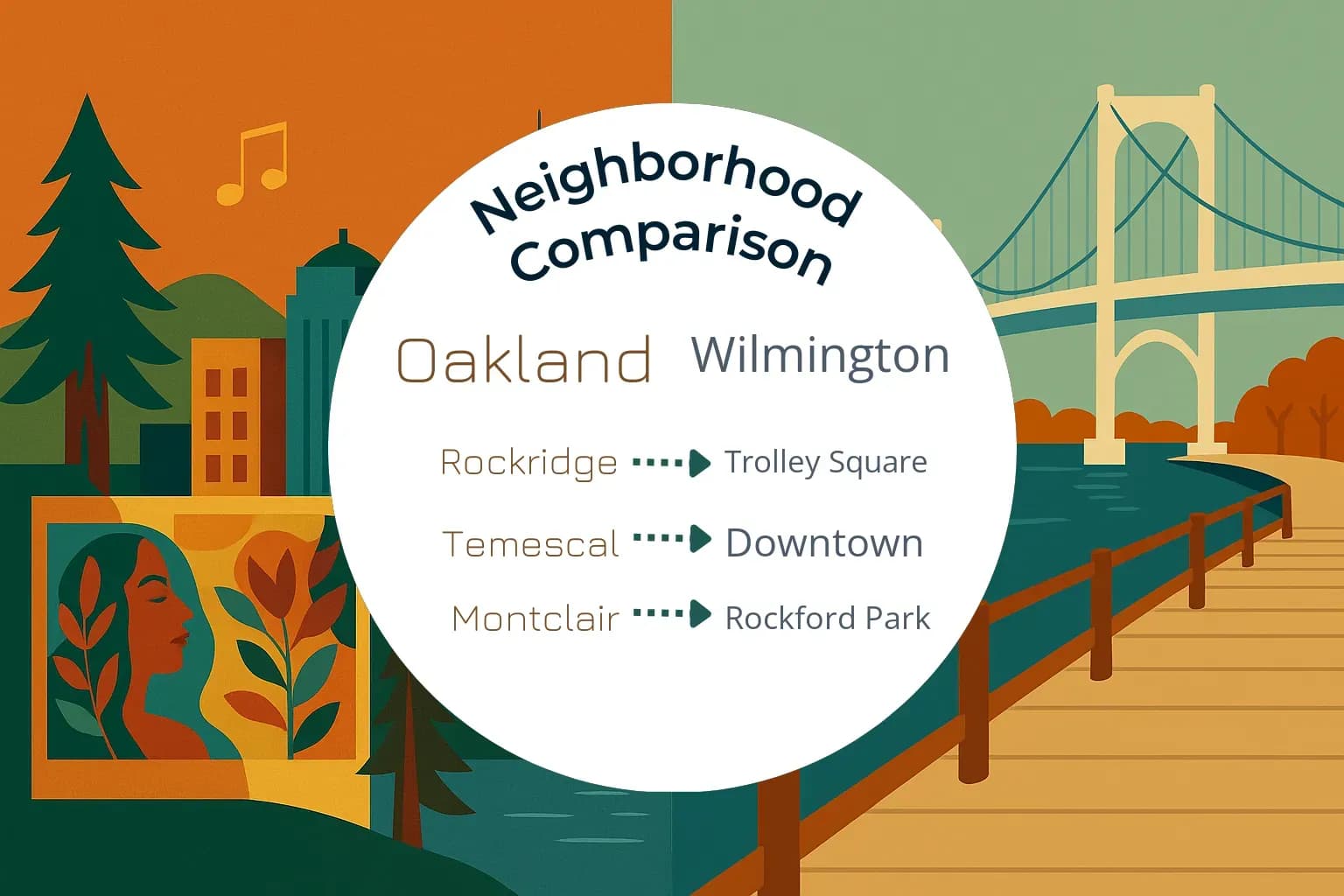 Oakland vs Wilmington Neighborhood Comparison