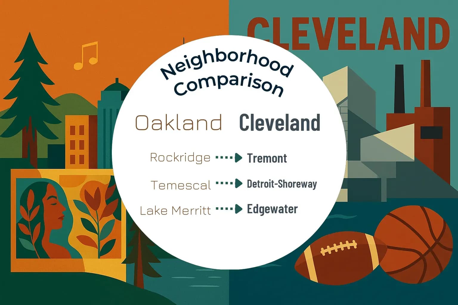 Oakland vs Cleveland Neighborhood Comparison