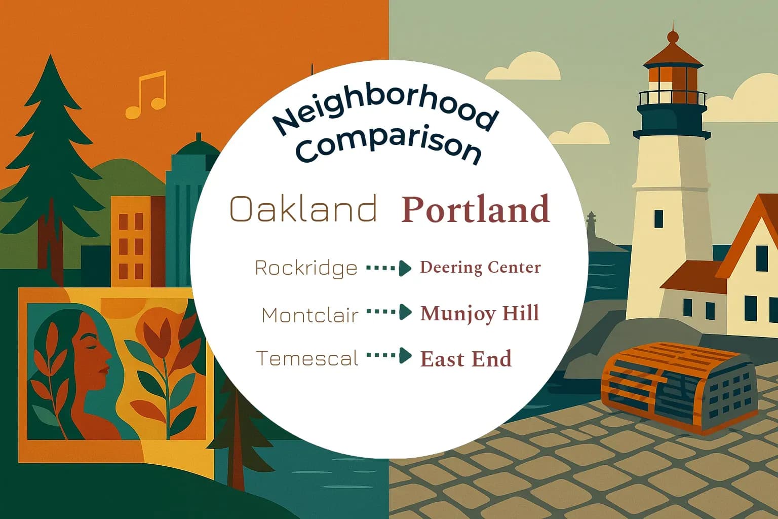 Oakland vs Portland Neighborhood Comparison