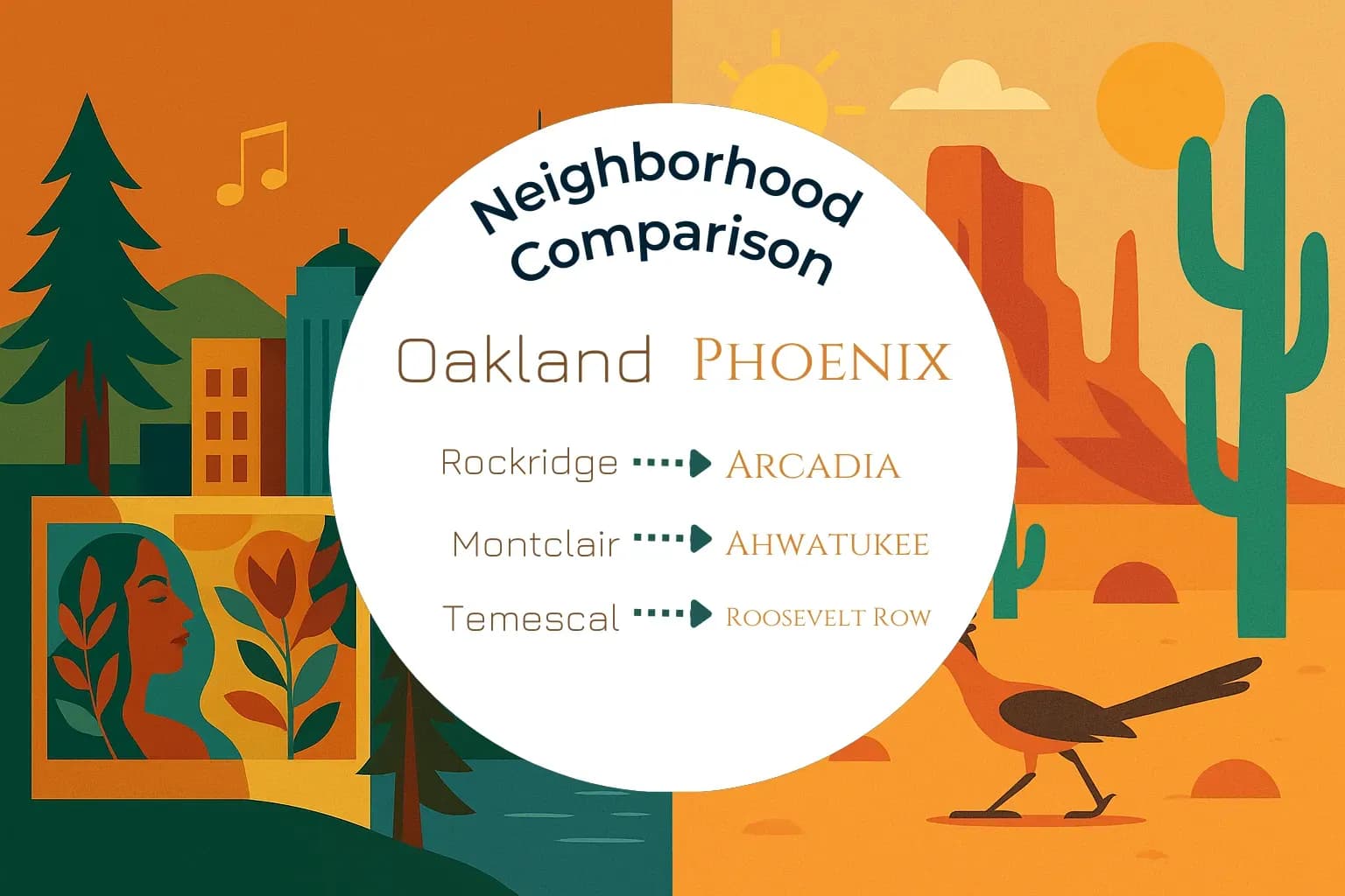 Oakland vs Phoenix Neighborhood Comparison
