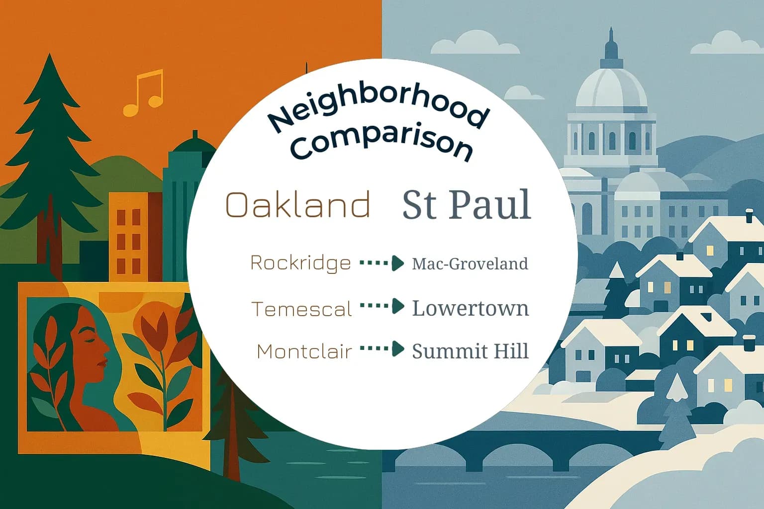 Oakland vs St. Paul Neighborhood Comparison