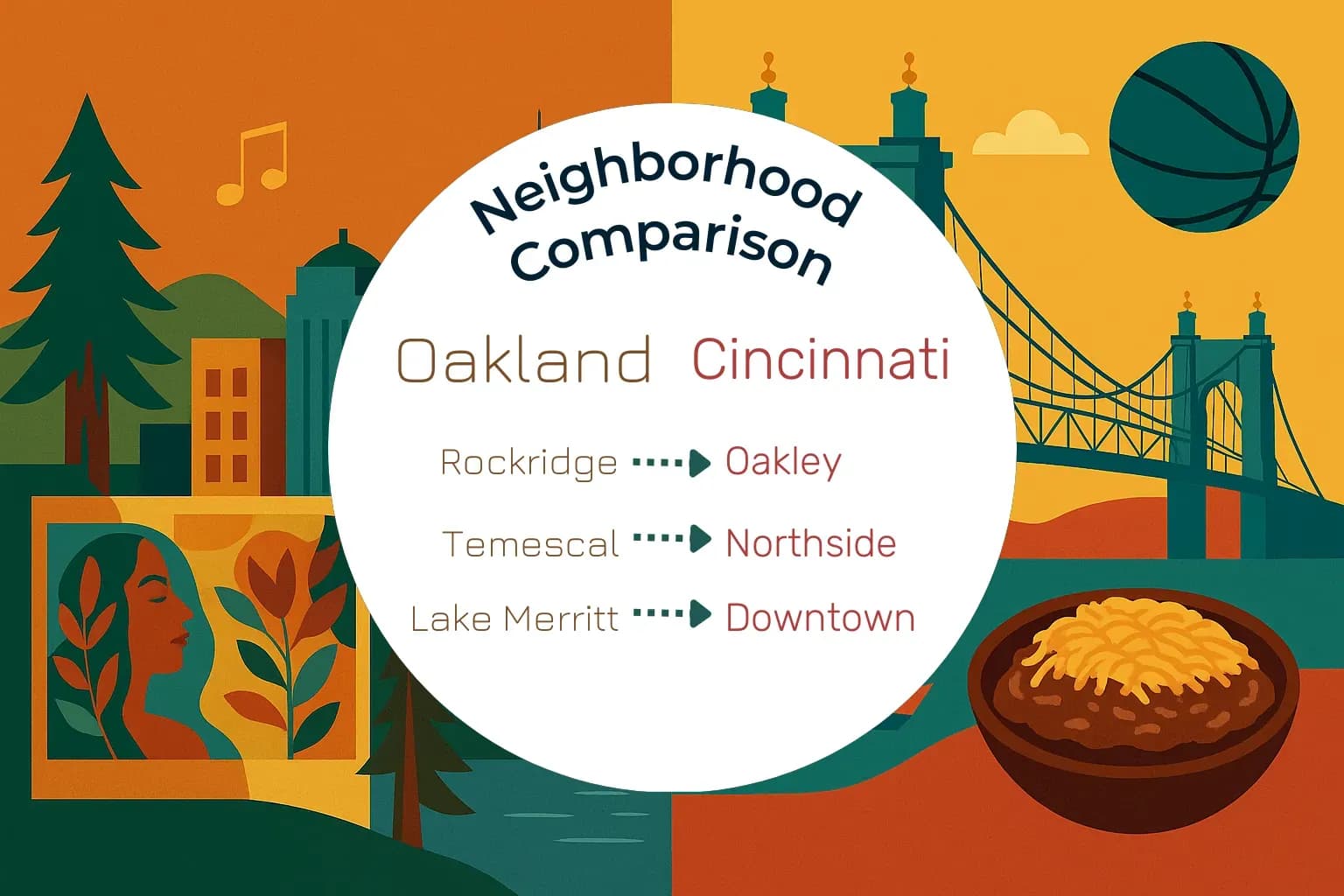 Oakland vs Cincinnati Neighborhood Comparison