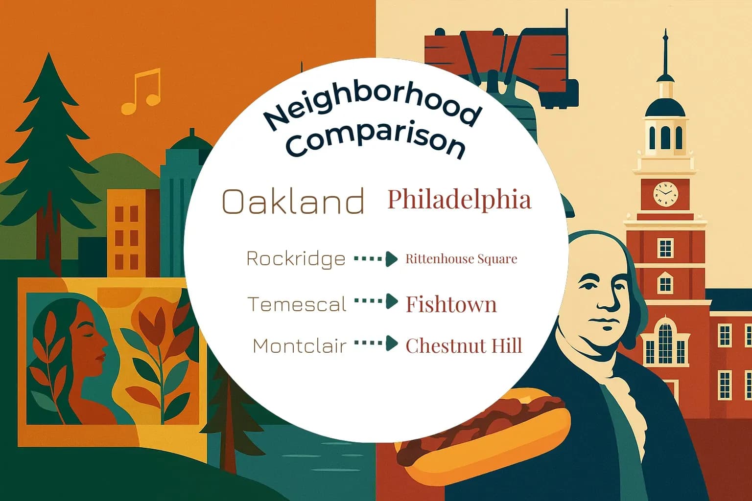 Oakland vs Philadelphia Neighborhood Comparison