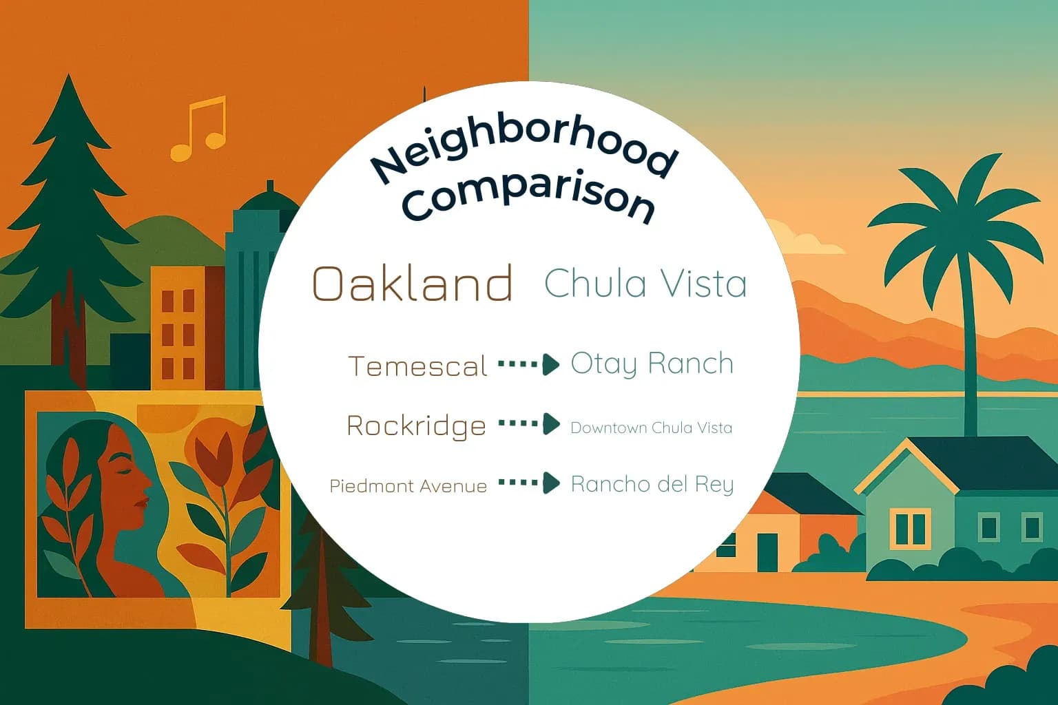 Oakland vs Chula Vista Neighborhood Comparison