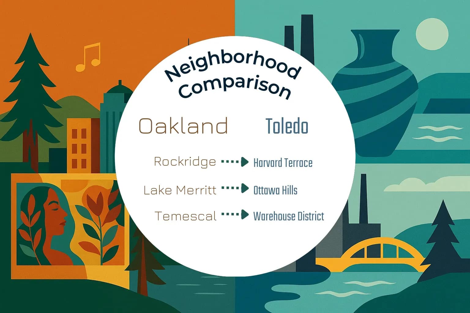 Oakland vs Toledo Neighborhood Comparison