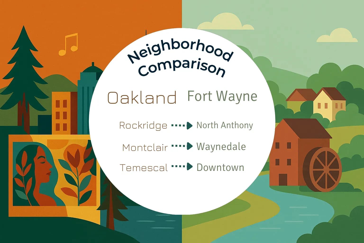 Oakland vs Fort Wayne Neighborhood Comparison