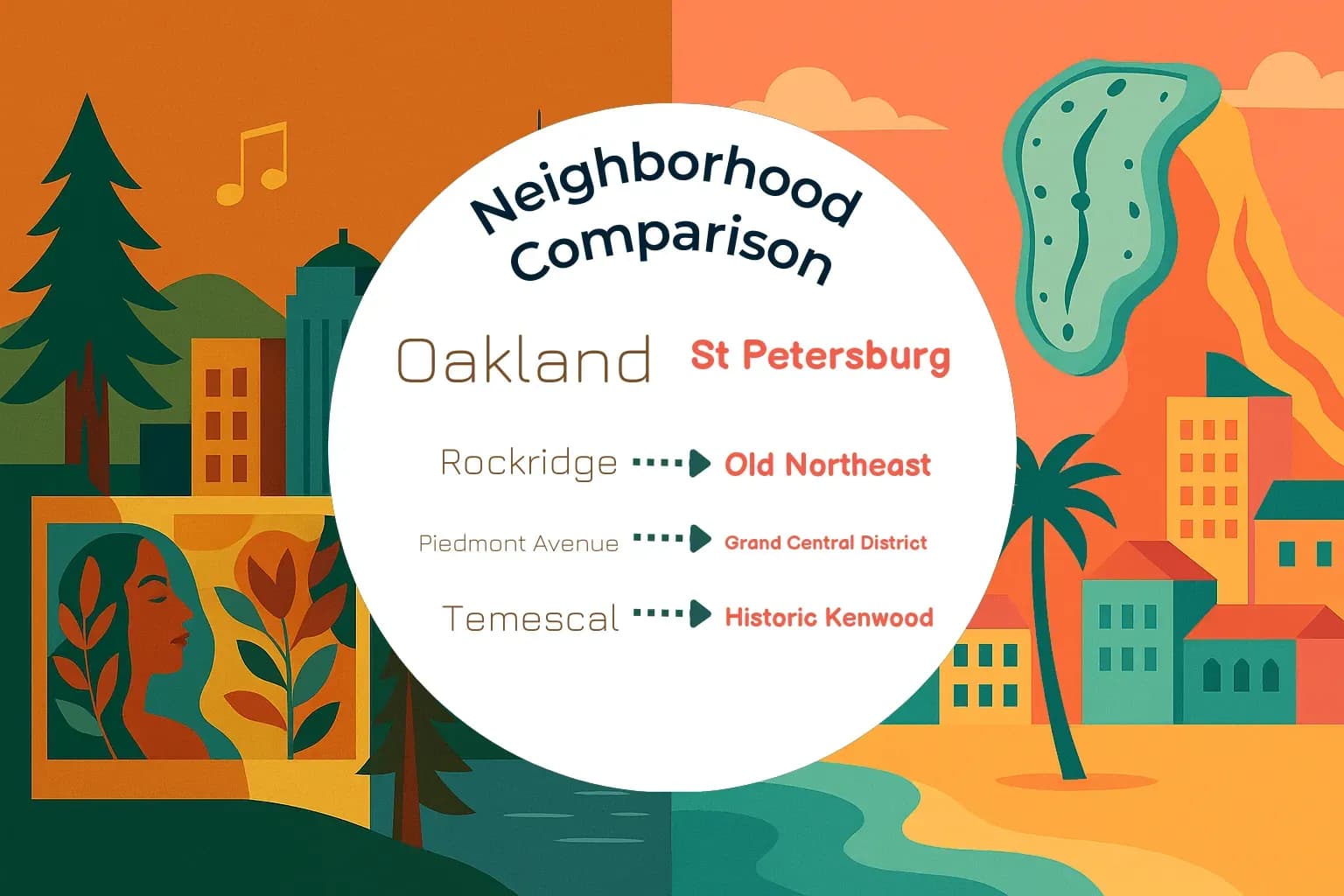 Oakland vs St. Petersburg Neighborhood Comparison