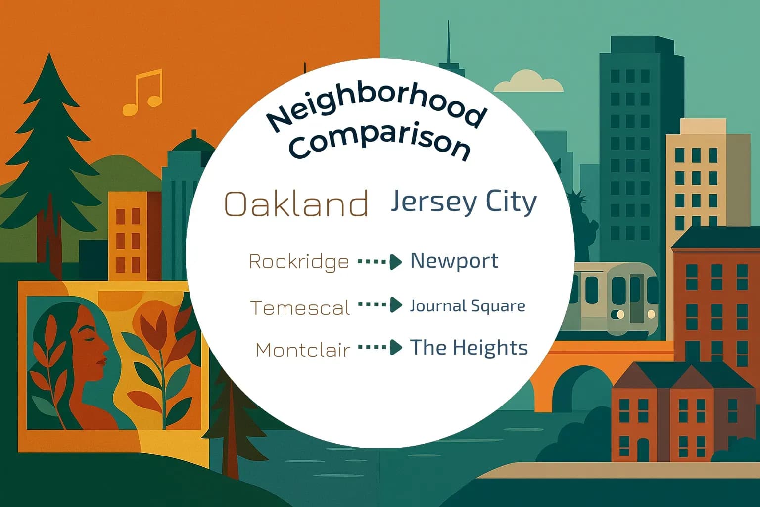 Oakland vs Jersey City Neighborhood Comparison