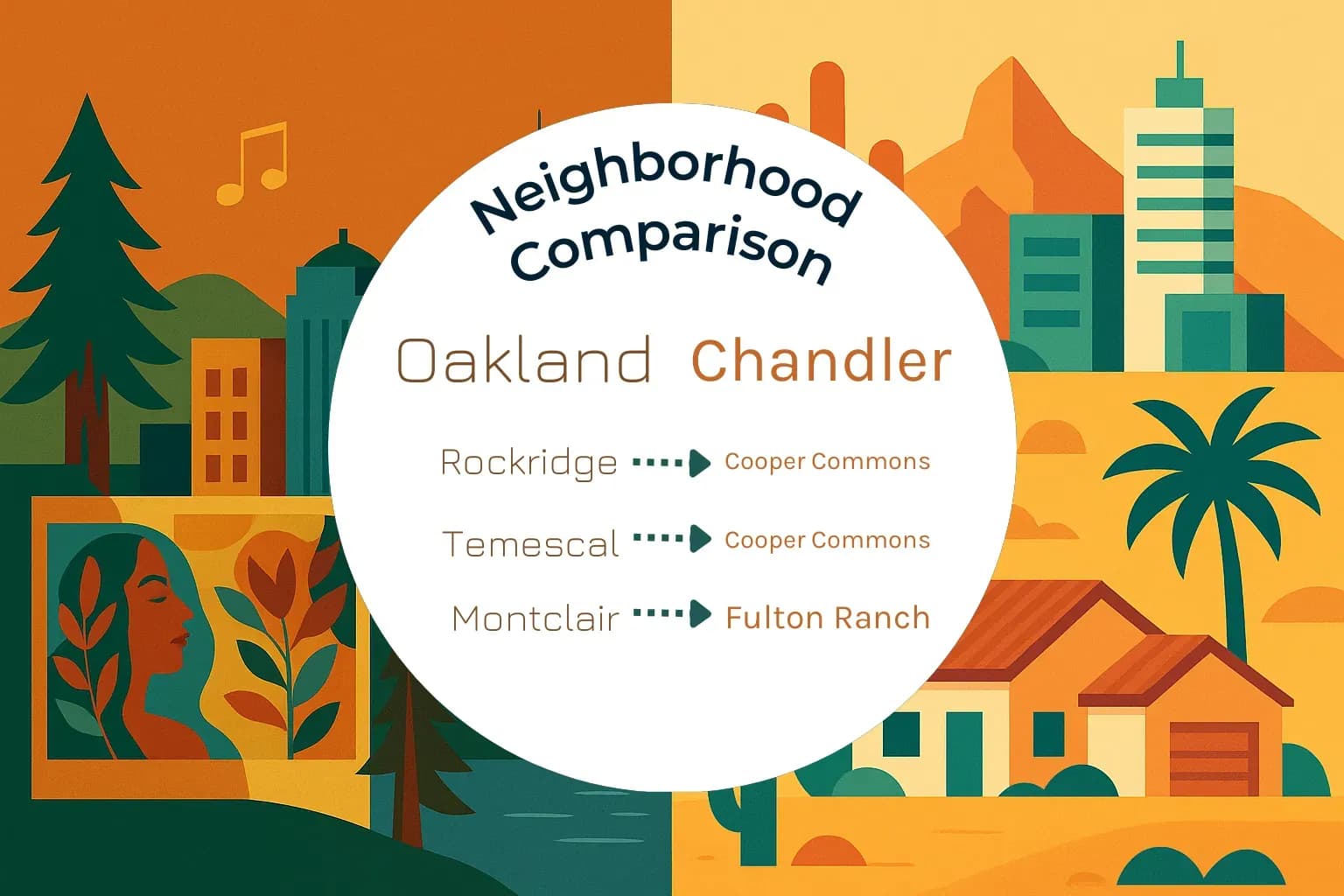 Oakland vs Chandler Neighborhood Comparison