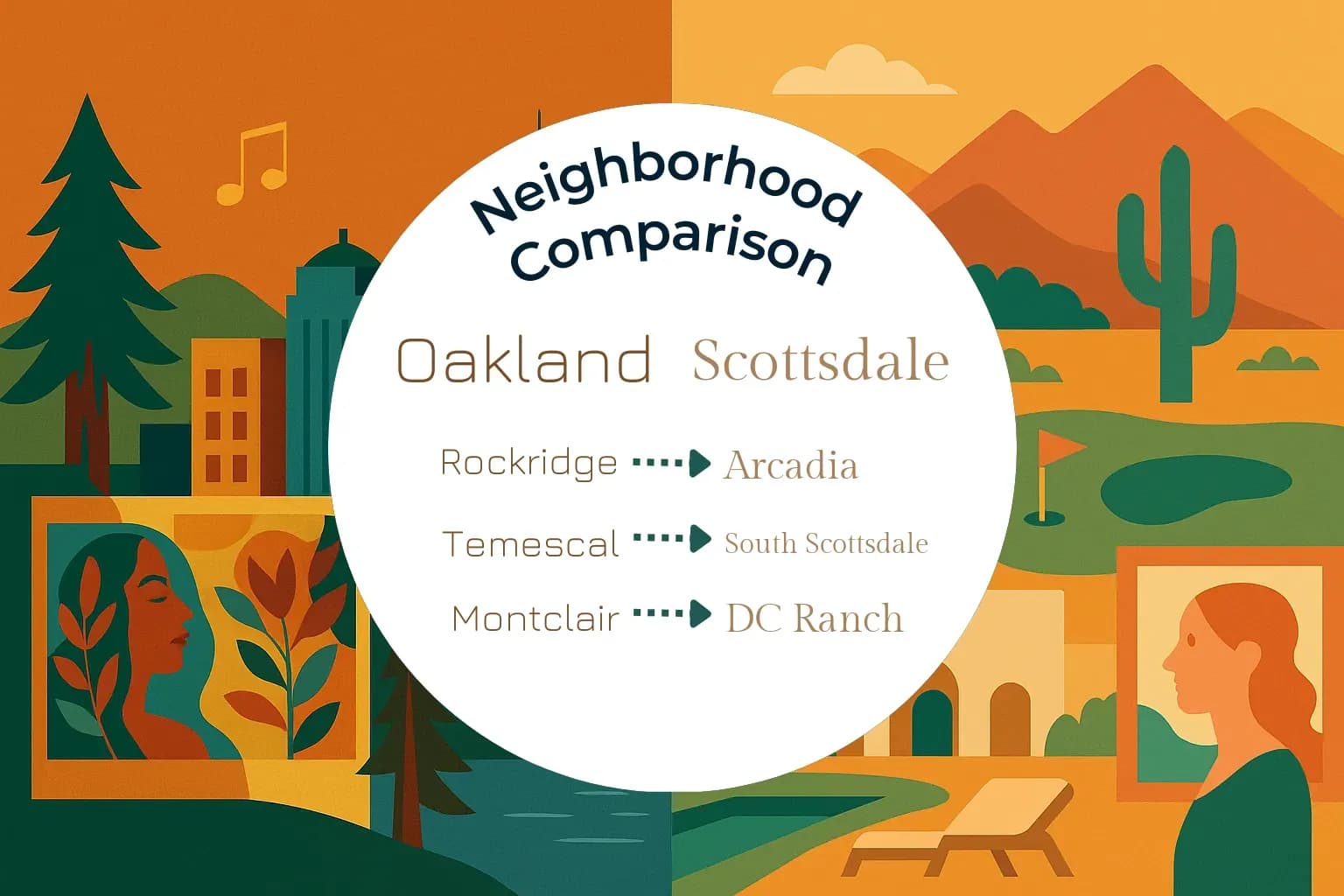 Oakland vs Scottsdale Neighborhood Comparison