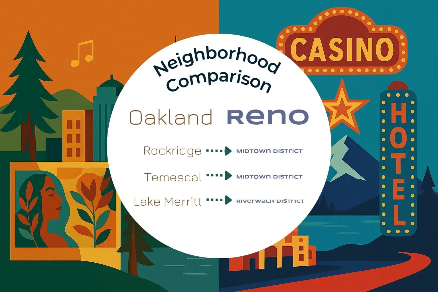 Oakland vs Reno Neighborhood Comparison
