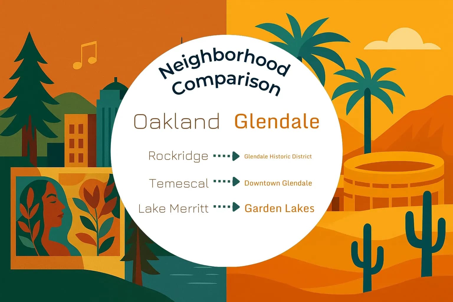 Oakland vs Glendale Neighborhood Comparison