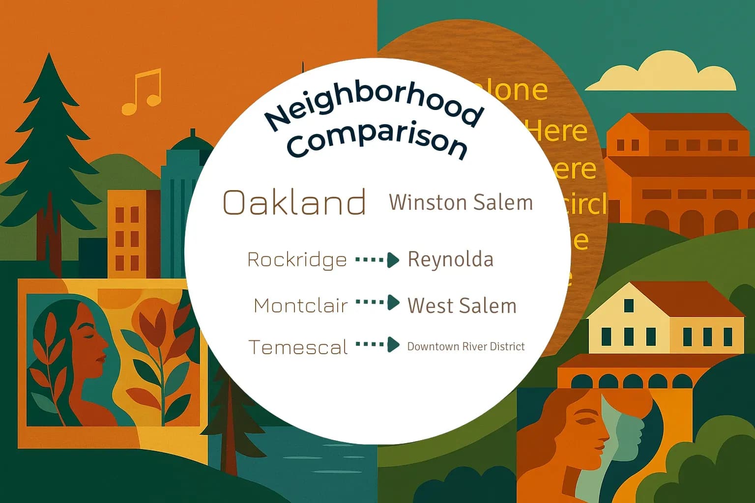 Oakland vs Winston Salem Neighborhood Comparison