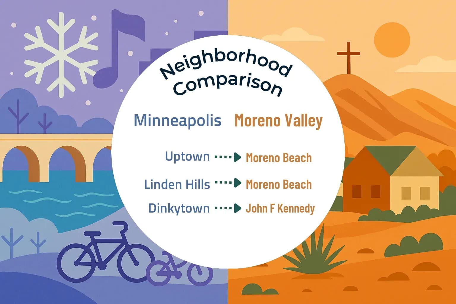 Minneapolis vs Moreno Valley Neighborhood Comparison
