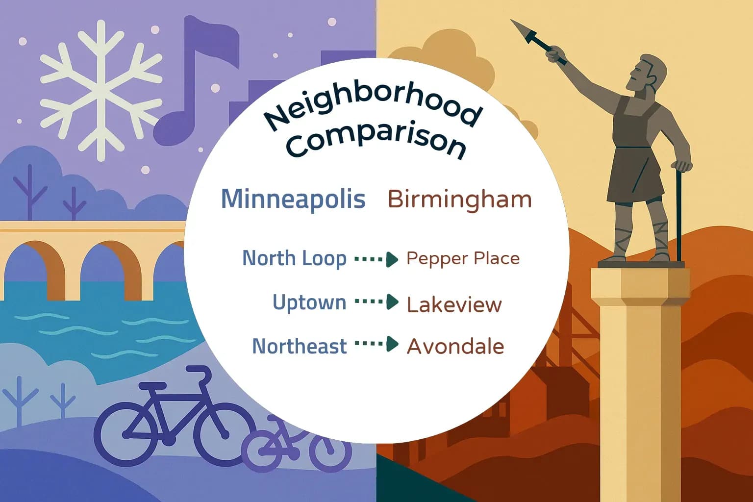 Minneapolis vs Birmingham Neighborhood Comparison
