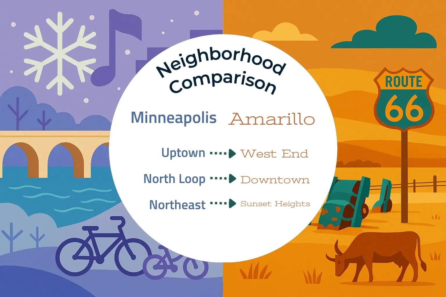 Minneapolis vs Amarillo Neighborhood Comparison