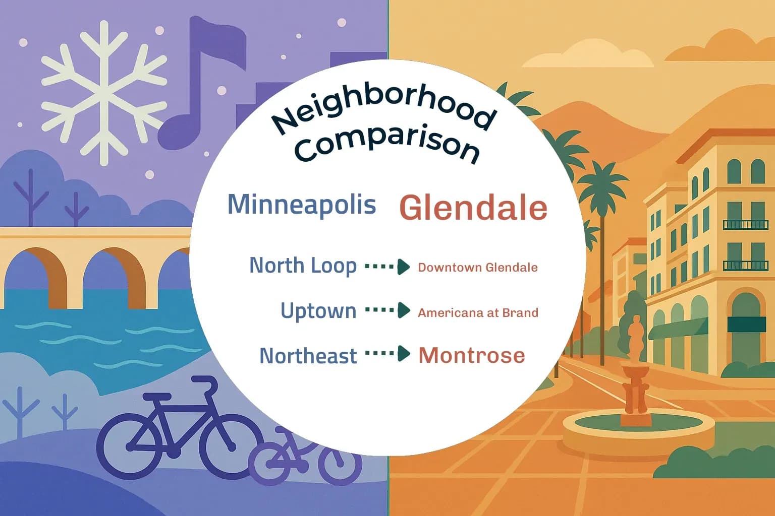 Minneapolis vs Glendale Neighborhood Comparison