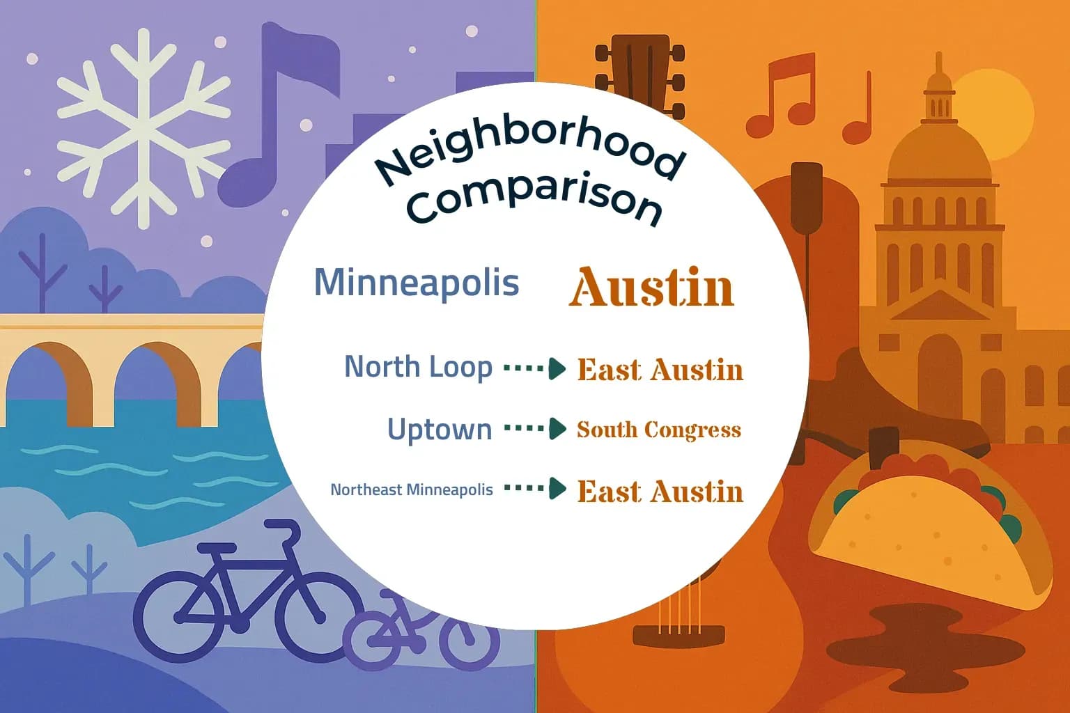 Minneapolis vs Austin Neighborhood Comparison