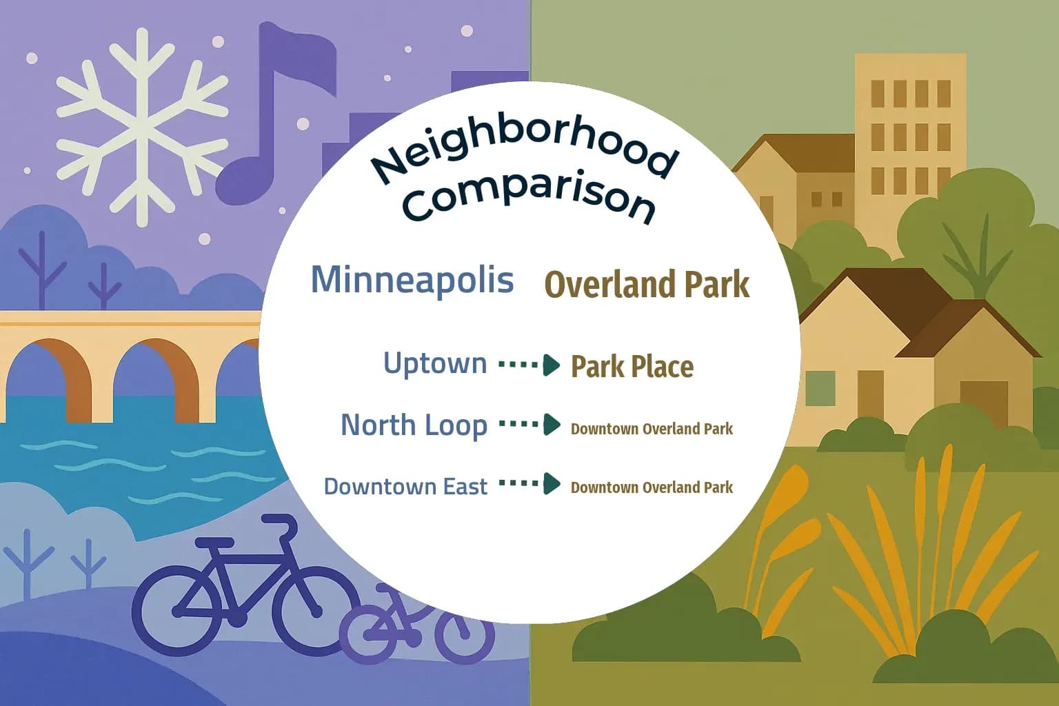 Minneapolis vs Overland Park Neighborhood Comparison