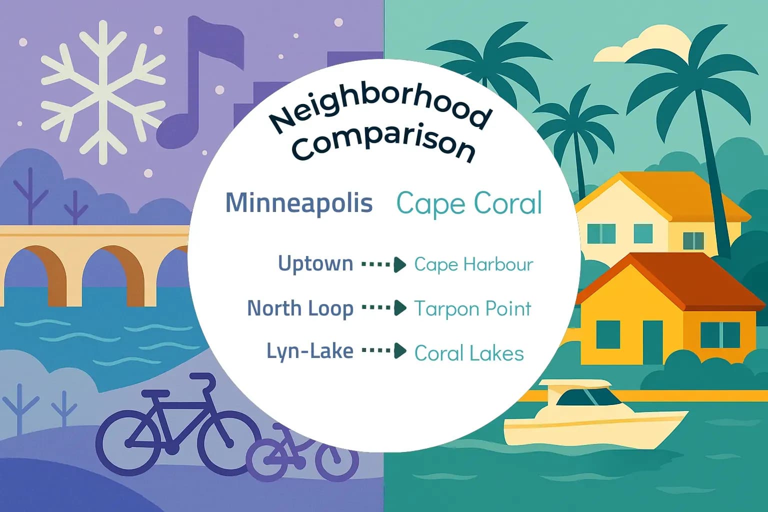 Minneapolis vs Cape Coral Neighborhood Comparison