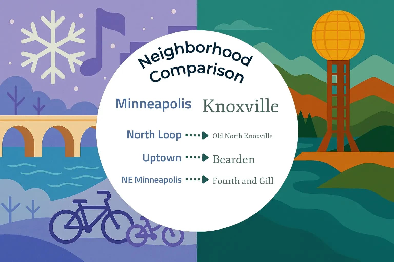 Minneapolis vs Knoxville Neighborhood Comparison