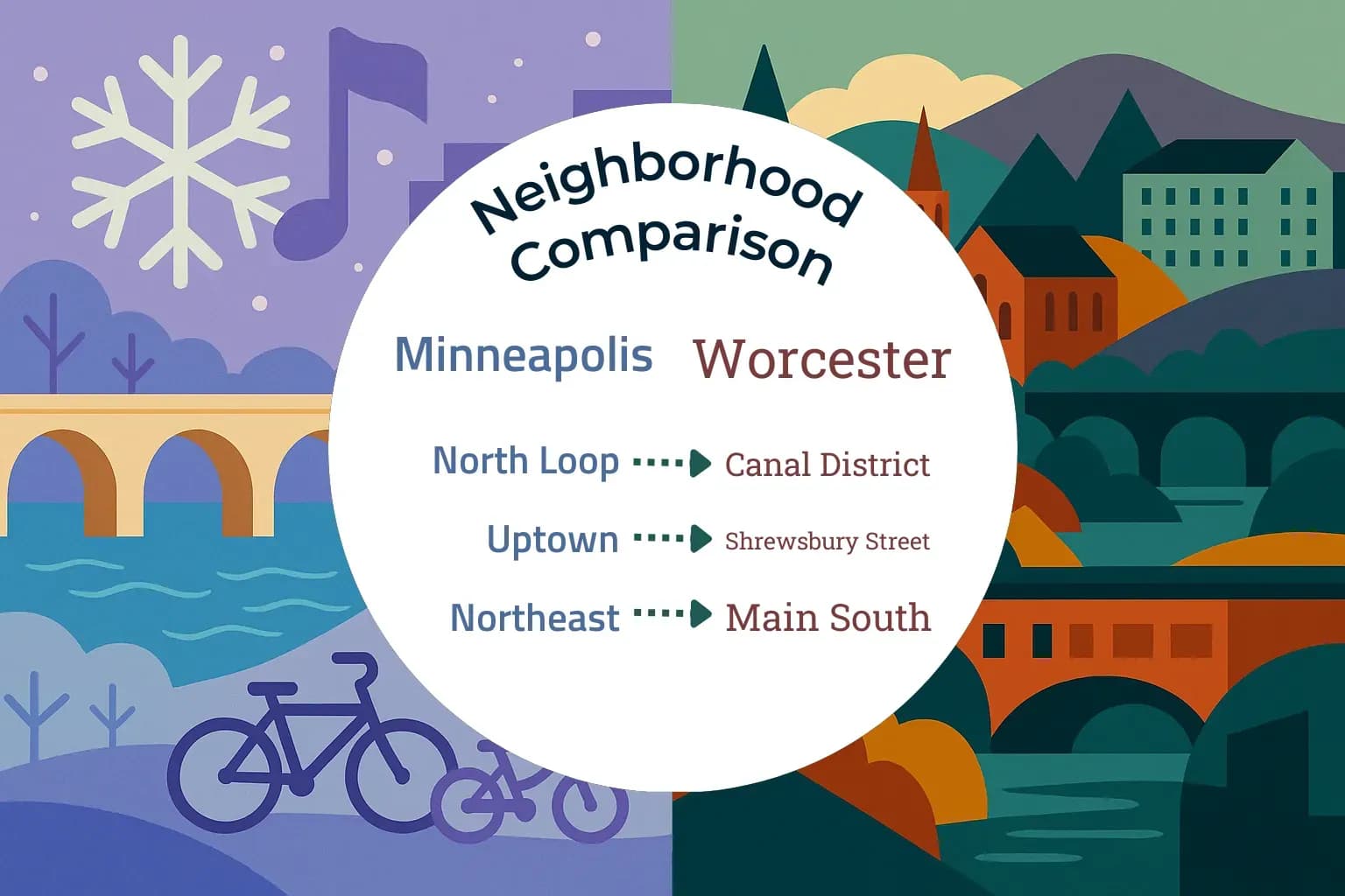 Minneapolis vs Worcester Neighborhood Comparison
