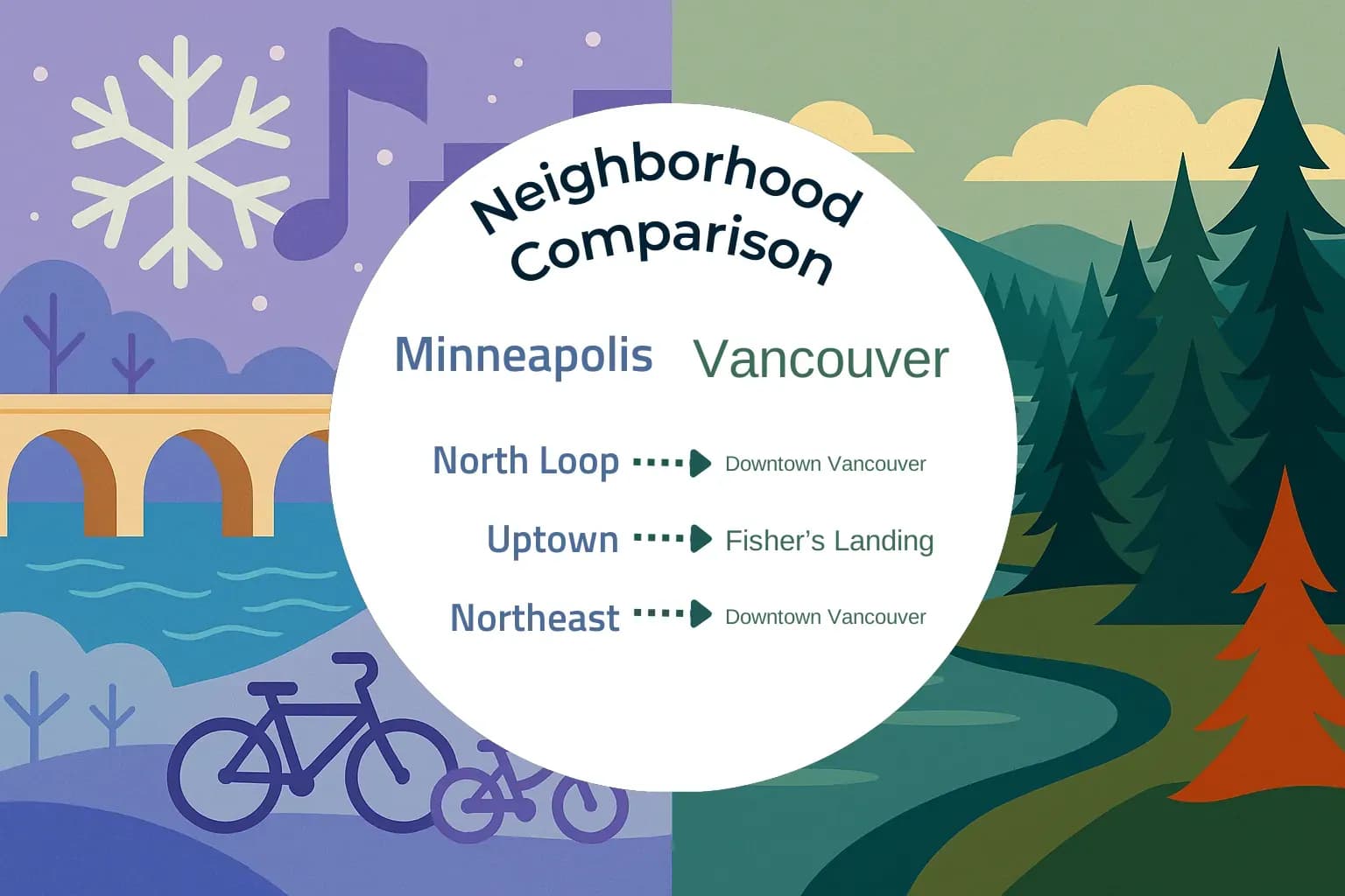 Minneapolis vs Vancouver Neighborhood Comparison