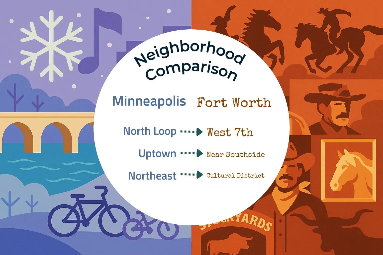 Minneapolis vs Fort Worth Neighborhood Comparison