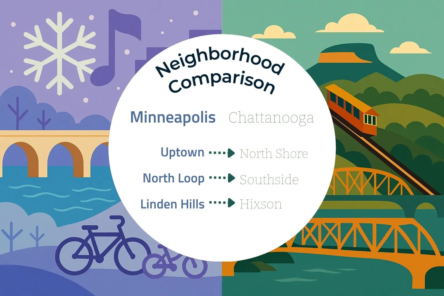 Minneapolis vs Chattanooga Neighborhood Comparison