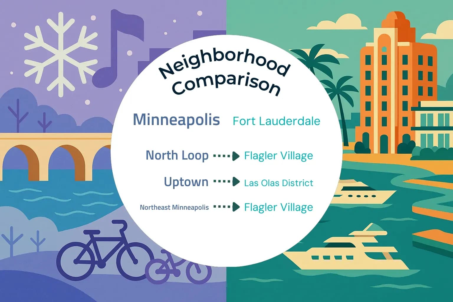 Minneapolis vs Fort Lauderdale Neighborhood Comparison