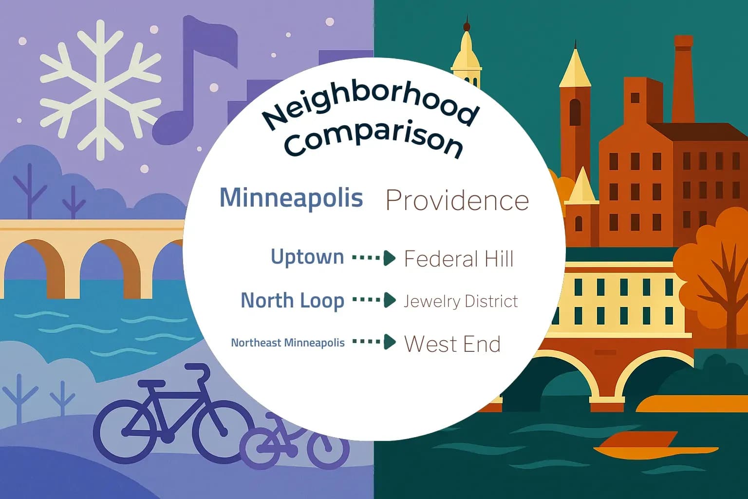 Minneapolis vs Providence Neighborhood Comparison