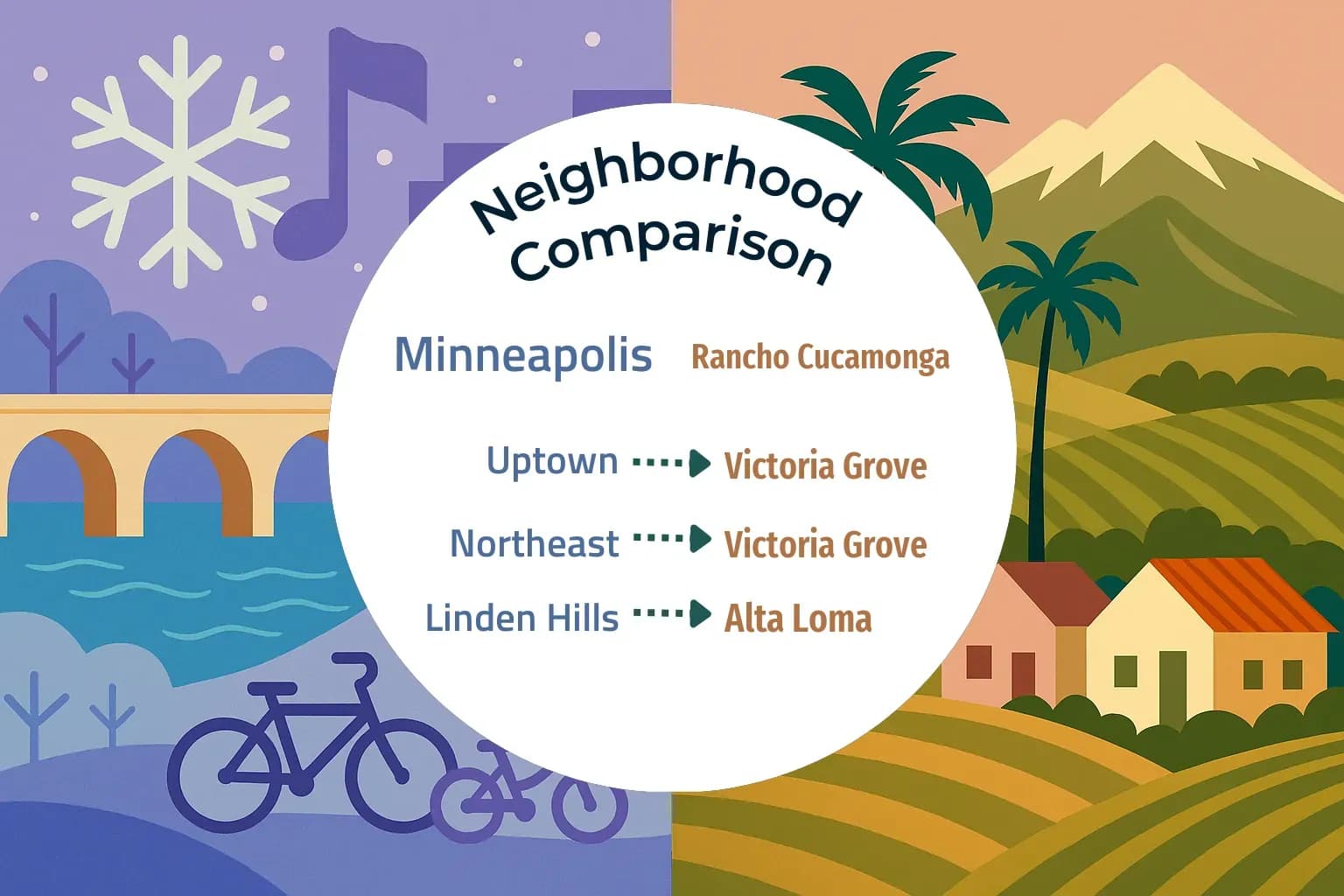 Minneapolis vs Rancho Cucamonga Neighborhood Comparison
